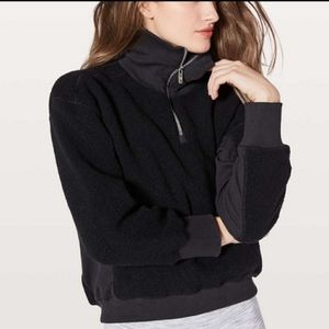 lululemon athletica Black Cowl Neck Sweater